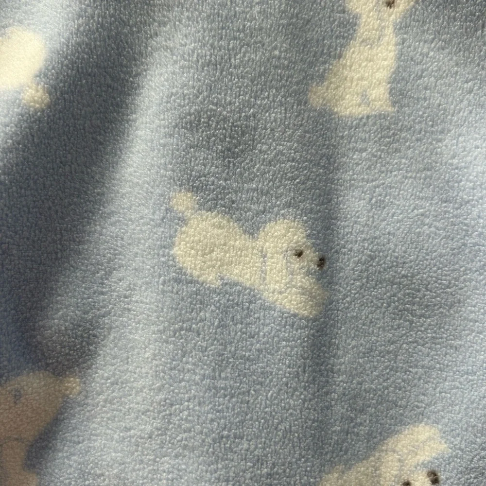 Baby boy 12M blue dog footie pjs zipper